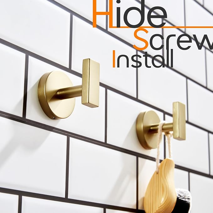 Robe Hook Bath Towel Hooks Stainless Steel Wall Hooks - Image 8