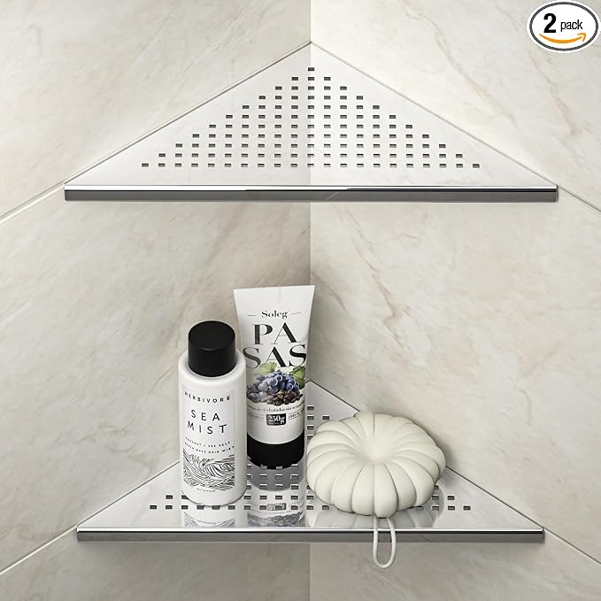 Corner Shower Shelf, Grout in Shelf Racks by Bernkot