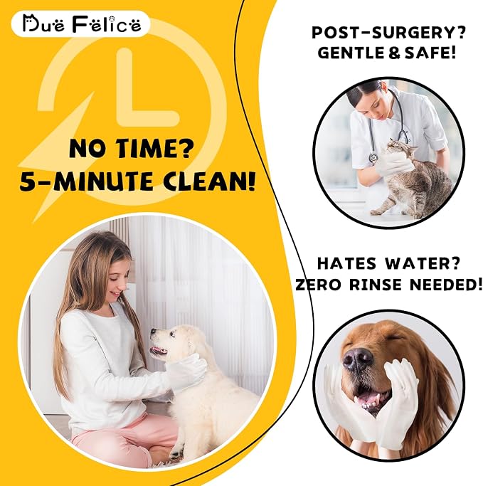 Pet Glove Wipes for Dogs Cats - Image 6