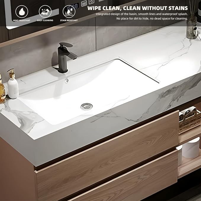 72Inch Bathroom Vanity, Floating Bathroom Sink Vanity, Modern Bathroom Vanities - Image 6