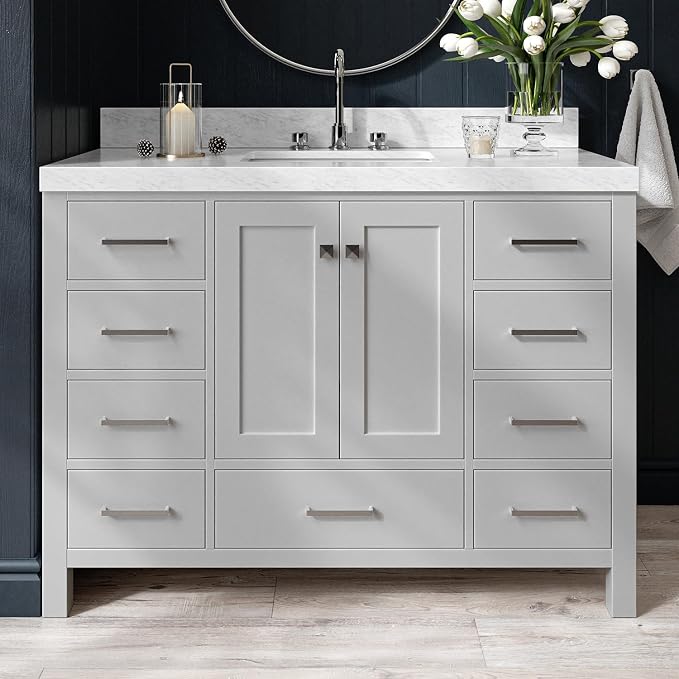ARIEL Bathroom Vanity 48" Grey by Ariel