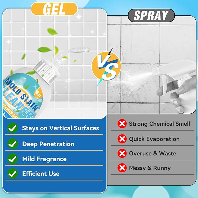 Mold Stain Cleaner Gel, 8 Fl oz Effective Washing Machine Cleaner - Image 6