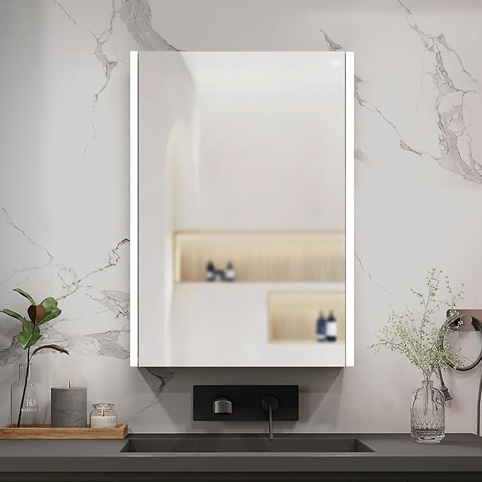 Lighted Bathroom Medicine Cabinet by Unknown