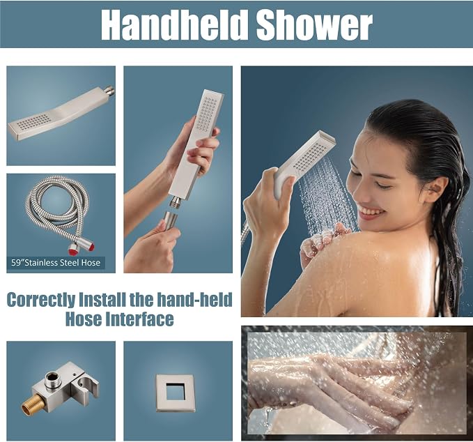 Aolemi Shower Faucet Set Rain Shower System - Image 4