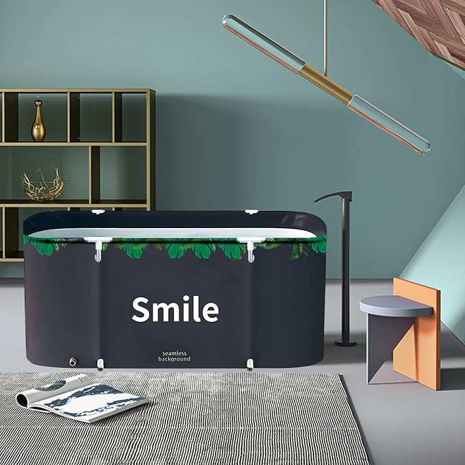 ptlsy Portable Bathtub for Adult Foldable Japanese Soaking Bath Tub for by ptlsy
