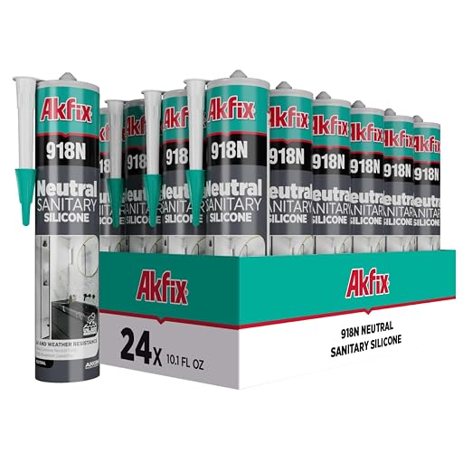 Akfix 918N White 100% Silicone Caulk by Akfix
