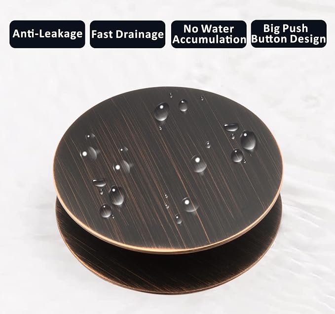 Artiwell Universal Bathroom Sink Drain Stopper, Fits Most Pop-Up Drains - Image 5