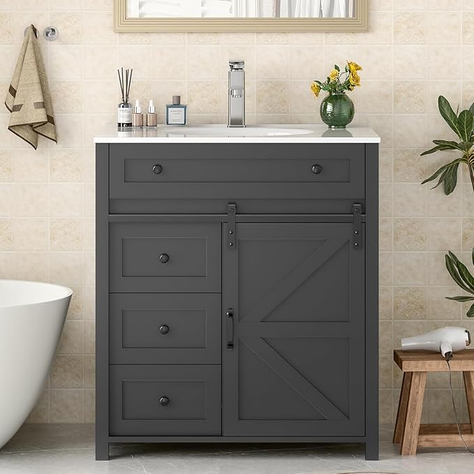 Vabches 30 Inch Bathroom Vanity by Vabches