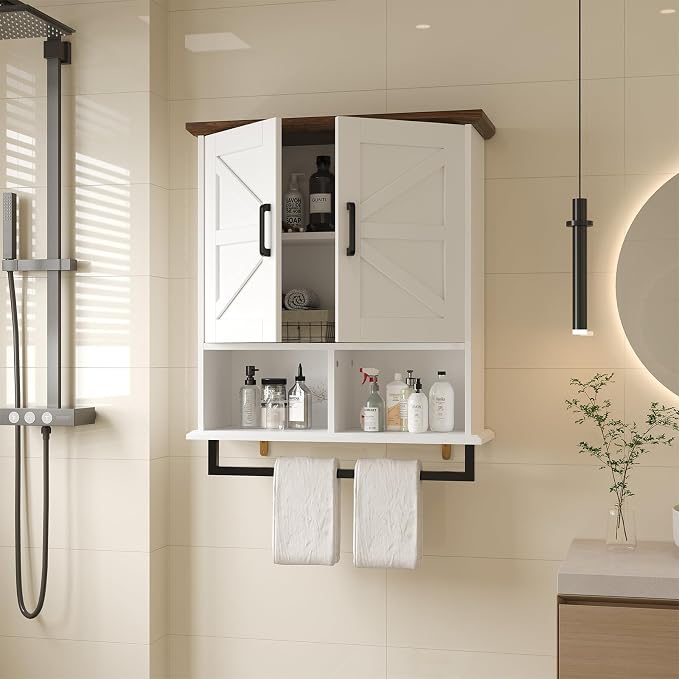 Farmhouse Bathroom Wall Cabinet - Image 6