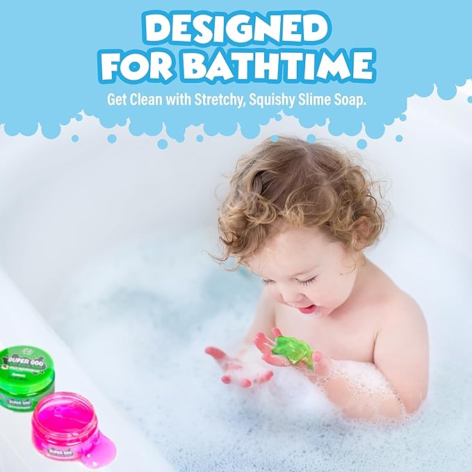 Tub Works® Super Goo Bath Slime™ Kids Soap Bath Toy, 6 Pack | Stretchy - Image 2