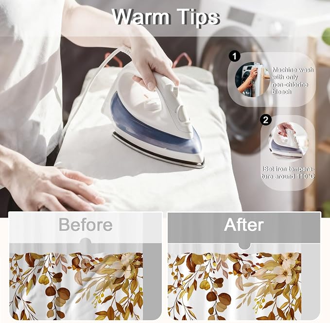 No Hook Shower Curtain and Liner Set, Bath Curtain Sets - Image 3