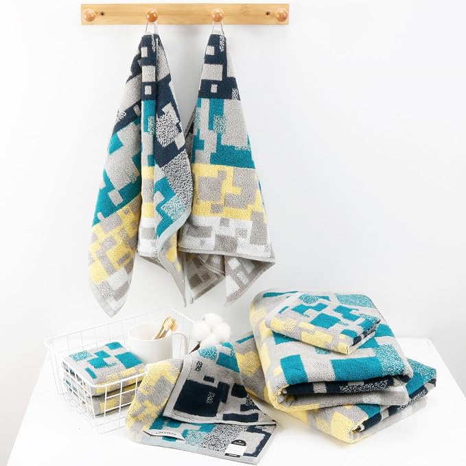 SEMAXE 18-Pack Bath Towel Set Include 6 Bath Towels, 6 Hand Towels, 6 Wash - Image 6