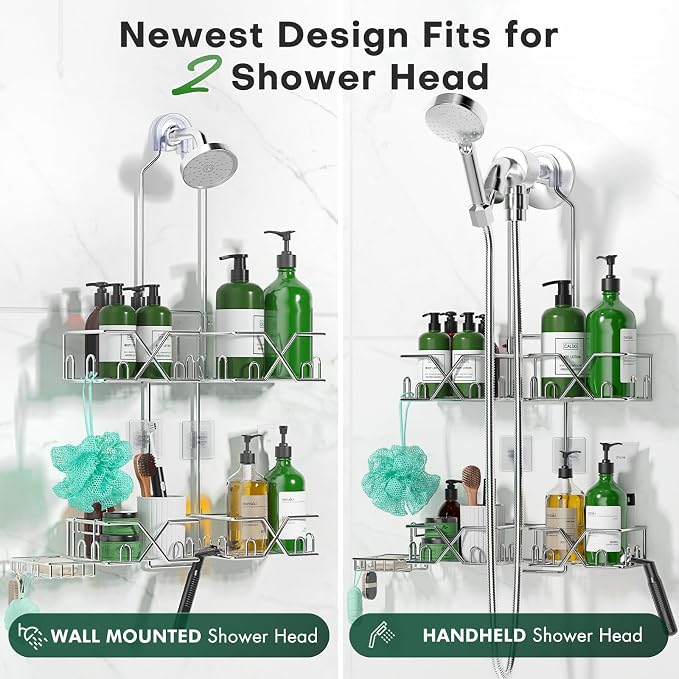 Stainless Steel Shower Caddy Hanging - Image 3