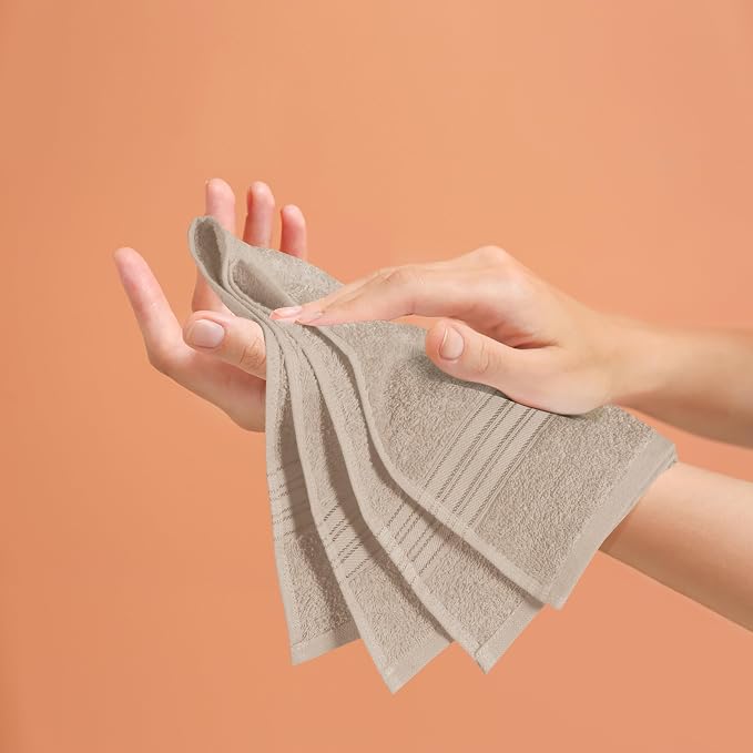 BOUTIQUO Ultra Soft Cotton 6 -Piece Hand Towel Set 16x24 Inch, Spa & General - Image 5