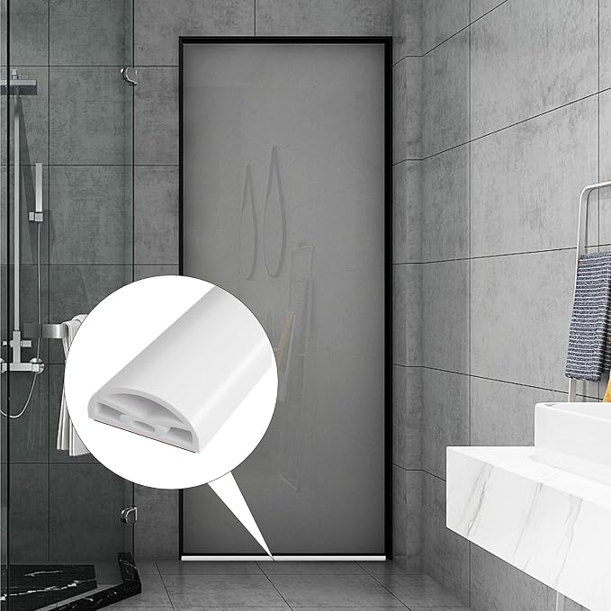 118” White Shower Threshold Water Dam Stopper - Image 7