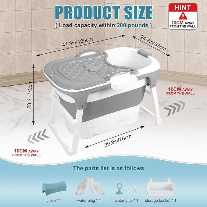 Portable Bathtub Foldable Bathtub - Image 2