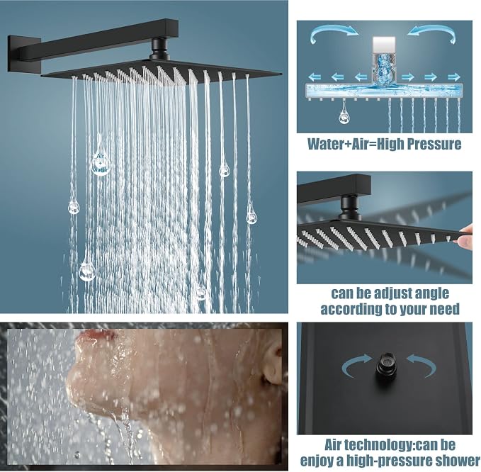 Aolemi Shower Faucet Set Rain Shower System - Image 3