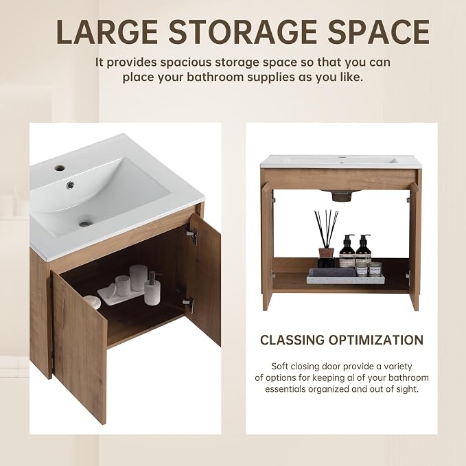 MORVANO 72" Bathroom Vanities Cabinet - Image 4