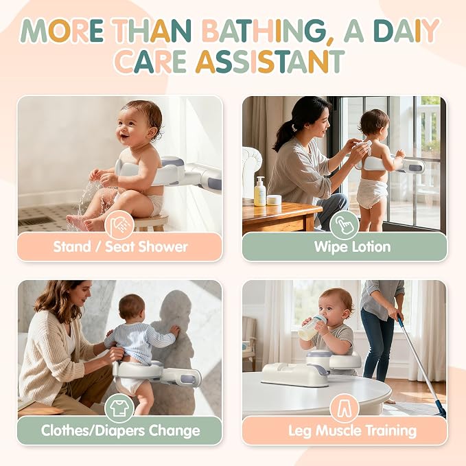 Baby Bath Support Stand Shower - Image 8