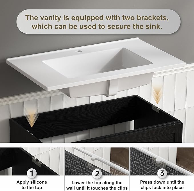 30 Inch Farmhouse Bathroom Vanity - Image 7