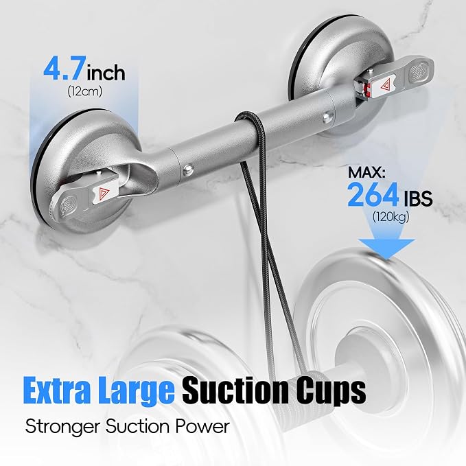 SPECILITE 17 Inch Grab Bars for Bathtubs and Showers, Seniors Handles for - Image 3