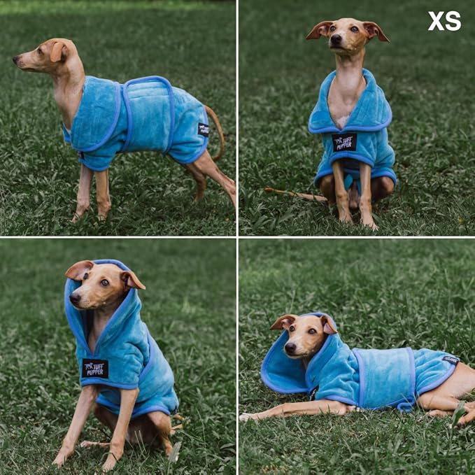 Tuff Pupper Fast Drying Dog Bath Robe | 800 GSM Plush Dog Towel - Image 3