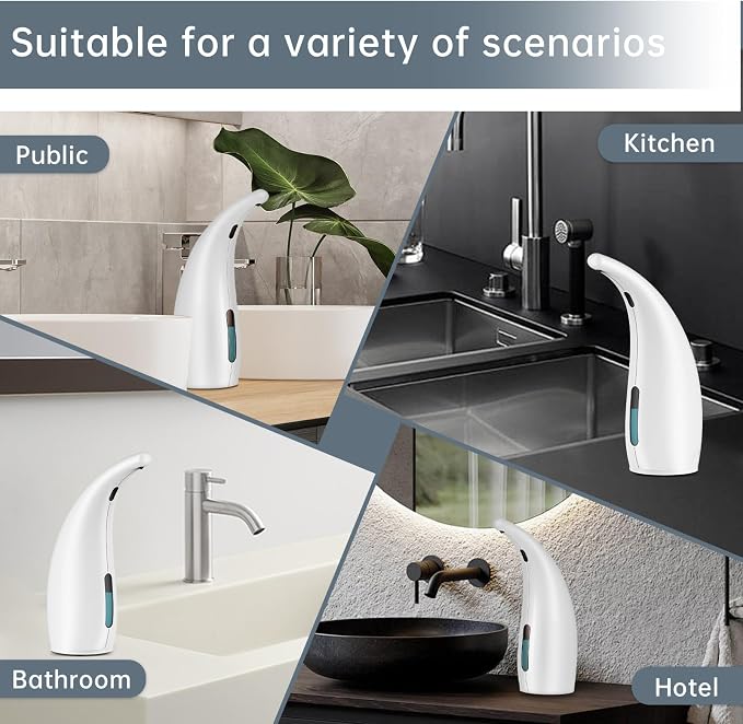 Automatic Soap Dispenser Touchless, 300ML Hand & Dish Countertop Electric - Image 7