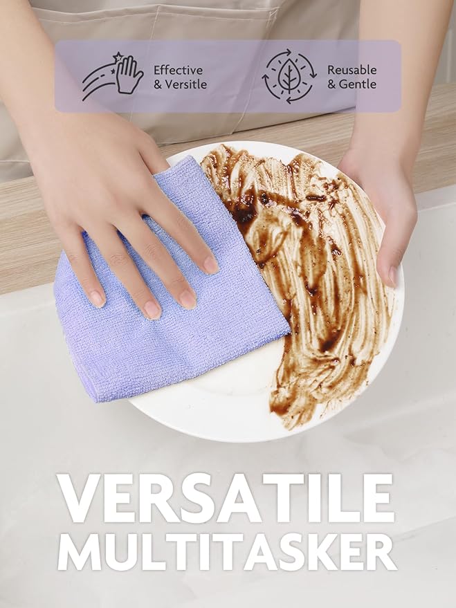 Fantasticlean Microfiber Cleaning Cloth Rolls -150 Pack, Tear Away Microfiber - Image 5