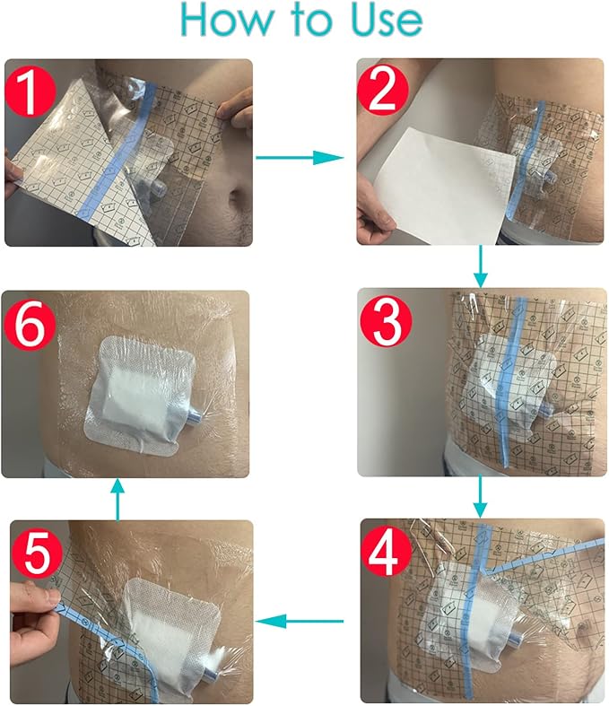 4"x4.7" Waterproof Shower Cover Incision Bandages - Image 7