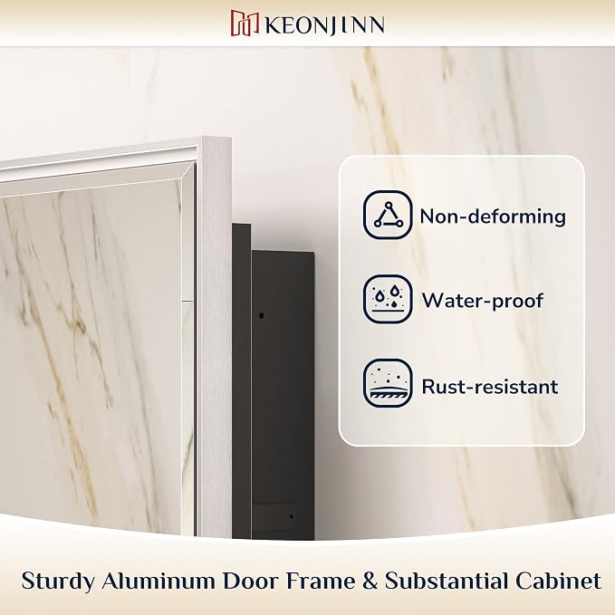 Keonjinn 40” x 30” Medicine Cabinets - Image 8