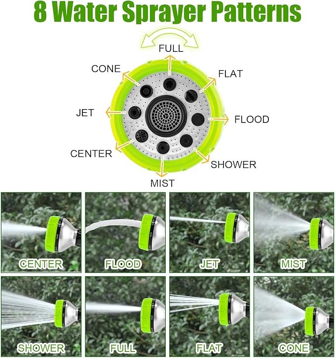 Upgraded Dog Wash Hose Attachment, 8-in-1 Sprayer Mode Garden Hose Nozzle - Image 2