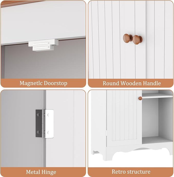 Function Home 72" Kitchen Pantry Cabinet, Freestanding Storage Cabinets - Image 7