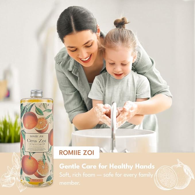 ROMIIE ZOI Citrus Zest Foaming Hand Soap Refill Gift Set – 3 Pack - Image 6