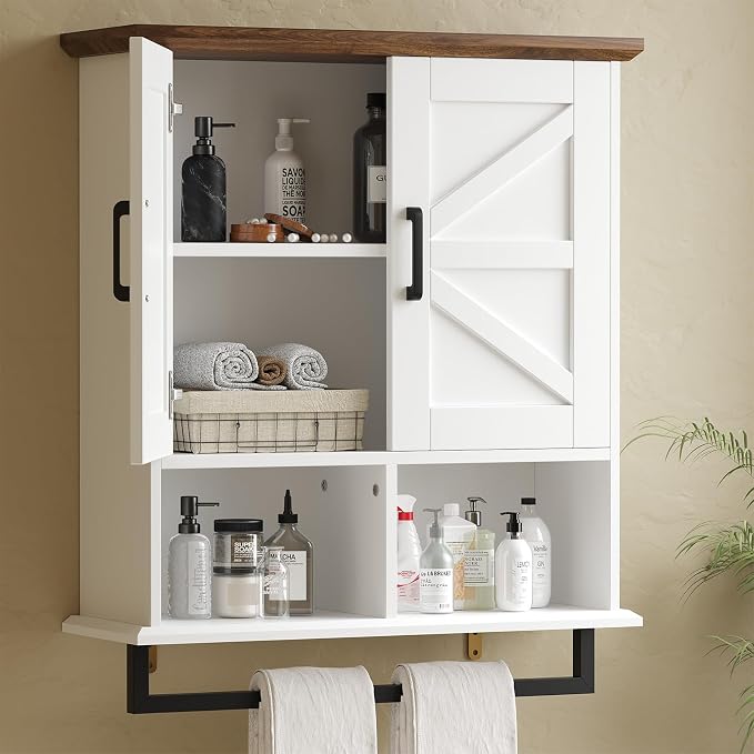 Farmhouse Bathroom Wall Cabinet by FocusonKitchenBathroom