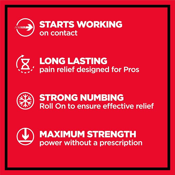 ABSORBINE JR. Pro Maximum-Strength Lidocaine Roll-On, Fast-Acting Nerve - Image 3