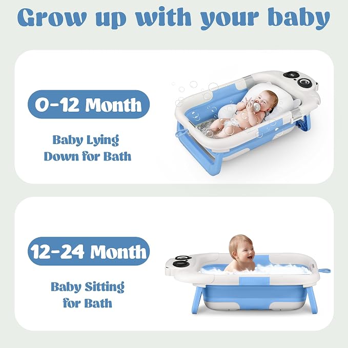 Foldable Baby Bathtub, Lightweight Bathtub - Image 3