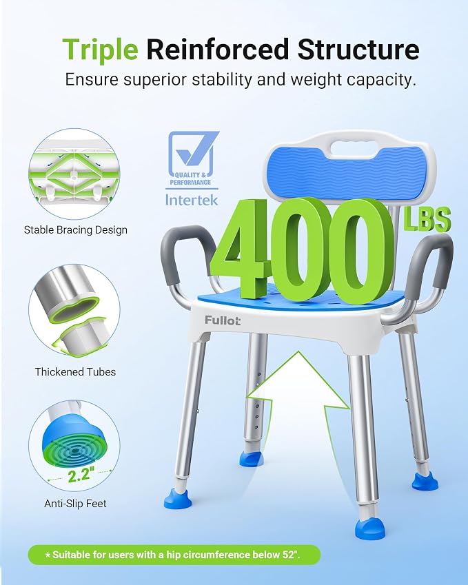 Widened Shower Chair for Inside Shower - Image 2