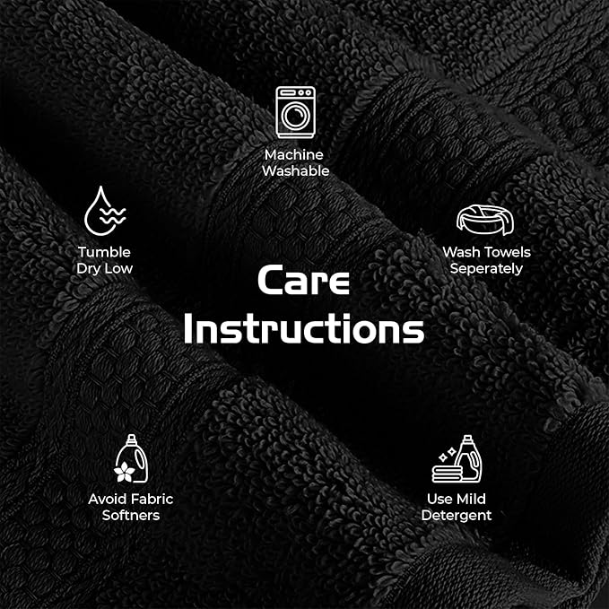 RIVERSIDE 12 Pack Premium 100% Cotton Face Washcloths, 550 GSM, 12 x 12 Inches - Image 6