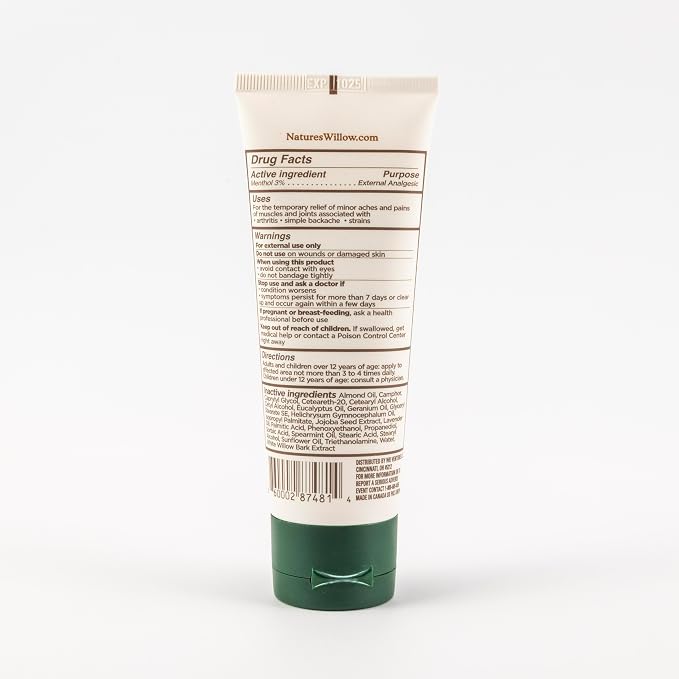 Nature's Willow Willow Balm Natural Pain Relief Cream - Image 7