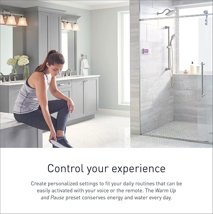 Moen Terra Beige Smart Shower 4-Outlet Digital Shower System Controller - Image 3