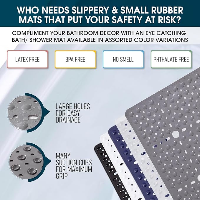 ENKOSI Large Square Shower Mat - Image 4