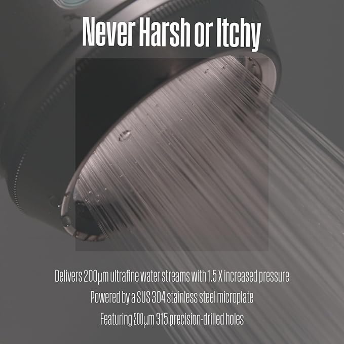 POSEION BT100 SW Filtered Shower Head – Handheld, High Pressure, Magnetized - Image 6