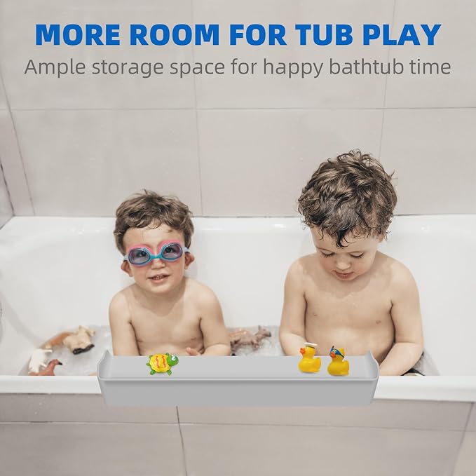 Splash Guard for Bathtub, 3.8" x 3.6" Silicone Bath Tub Splash Guard - Image 2