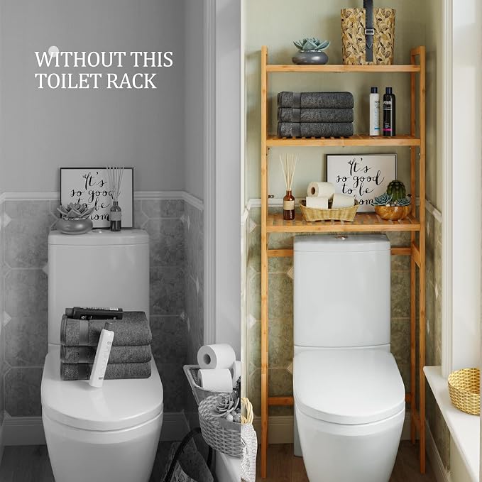 AMBIRD Over The Toilet Storage, 3-Tier Bathroom Organizer Over Toilet - Image 7