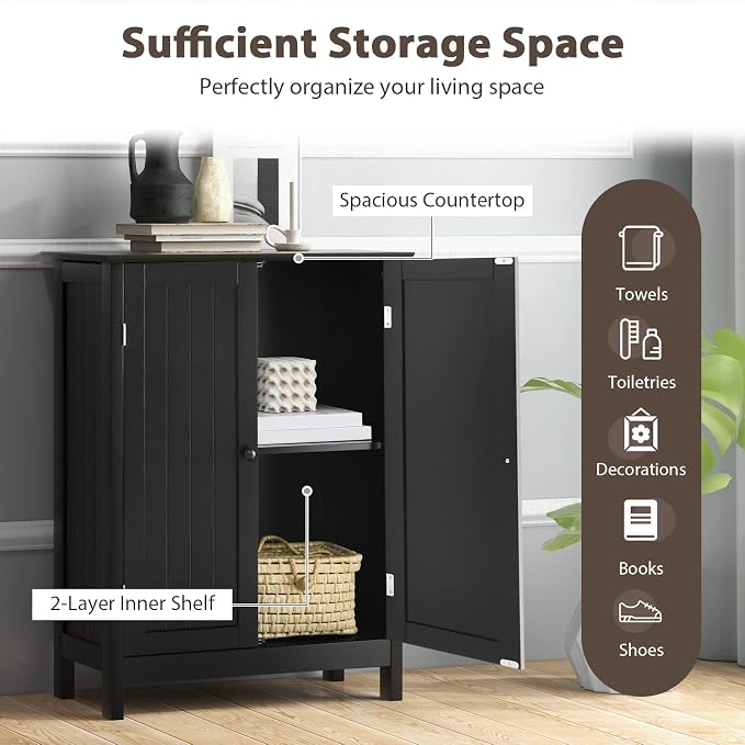 Tangkula Freestanding Storage Cabinet - Image 6