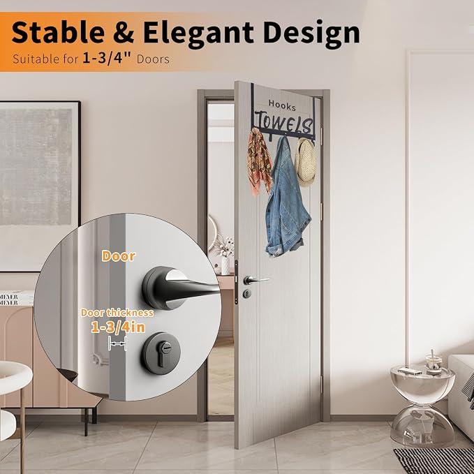 Over The Door Hook, Towel Holder Towel Hook - Image 5
