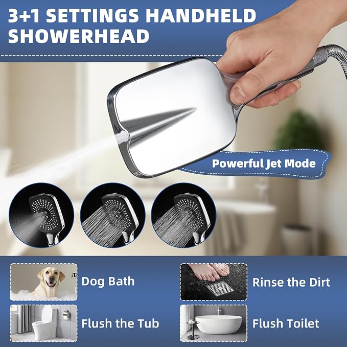 12" High Pressure Rain/Rainfall Shower Heads - Image 3