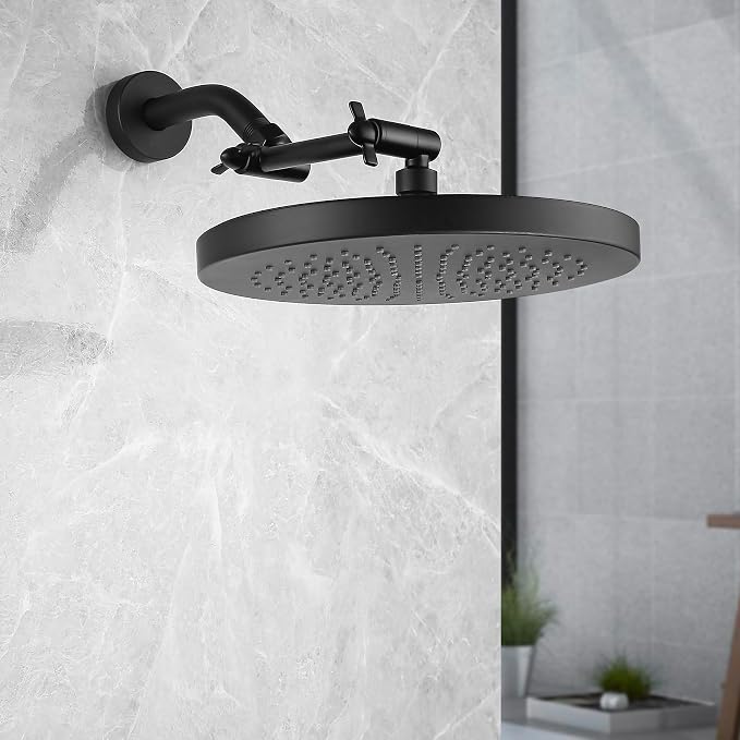 Black Shower Arm, Shower Head Extender Arm - Image 3