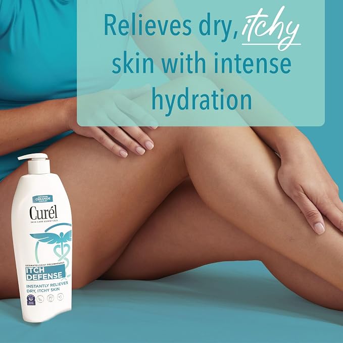 Curel Itch Defense Lotion for Sensitive and Dry Skin, Hand and Body Lotion that - Image 2
