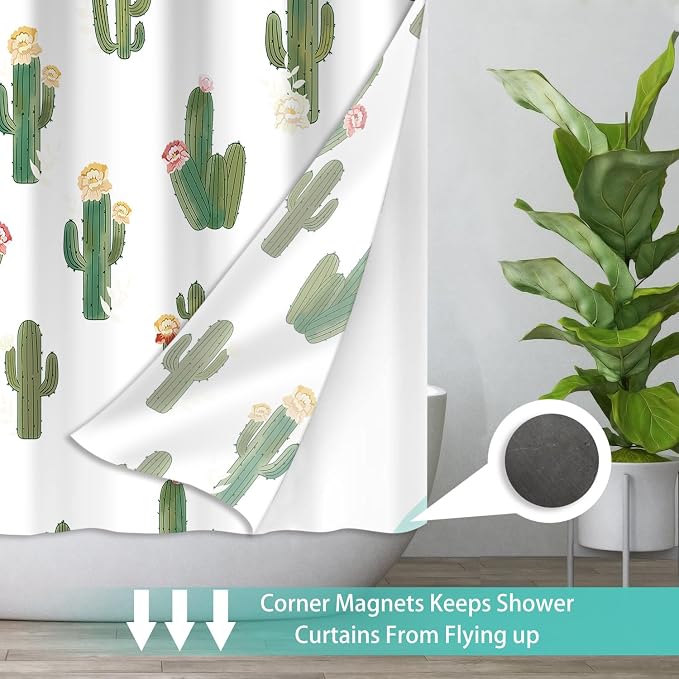No Hook Shower Curtain Set - Image 3